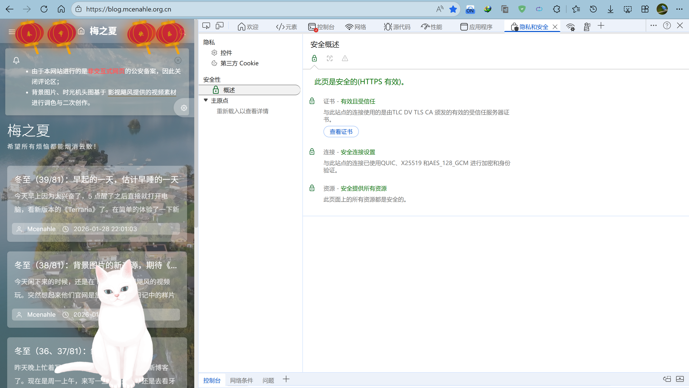 本网站已经启用 QUIC